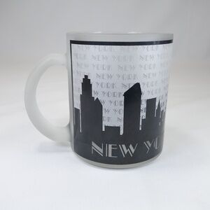 New York City Skyline Black Silhoutte Coffee Cup Mug